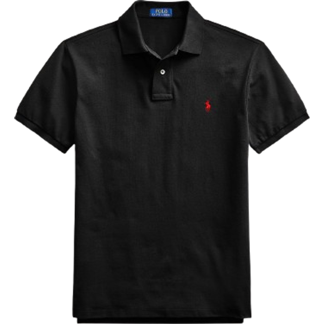 Polo Ralph Lauren for man. 710782592001 Black pique polo shirt (XL), Casual, Cotton, Short sleeve
