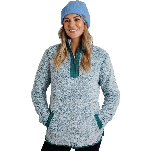Weird Fish Womens Madi 1/4 Zup Fleece - Blue - 14