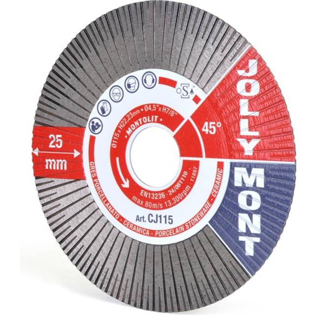 Diamantklinga Montolit Jollymont: 115 mm