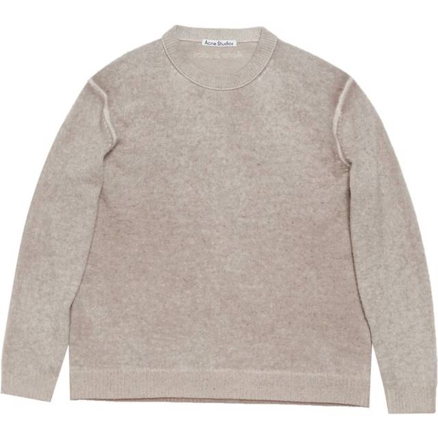 Acne Studios - printed crew-neck jumper - men - Cashmere/Cotton/Wool - S - Neutrals