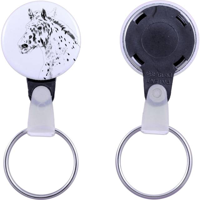 Noriker - unique keychain with a horse picture, handmade product, light and handy pendant from Art-Dog brand