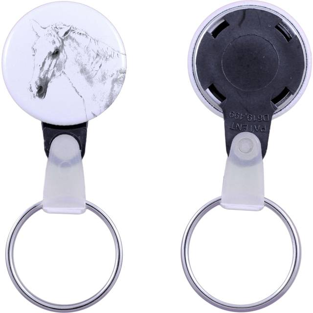 Lipizzan - unique keychain with a horse picture, handmade product, light and handy pendant from Art-Dog brand