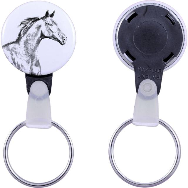 Zweibrücker - unique keychain with a horse picture, handmade product, light and handy pendant from Art-Dog brand