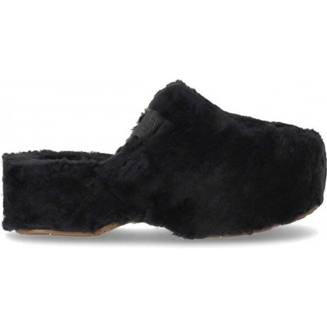 UGG FUZZ SUGAR BLACK CLOG