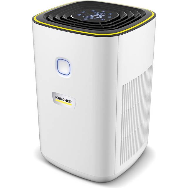 Kärcher Luftrenare AF 20, luftflöde 220m³/h, rumsstorlek - 20-40 m², tar bort 99,95% av partiklar upp till 0,3 μm såsom fint damm, aerosoler, allergener och lukt, automatisk funktion, timer, nattläge