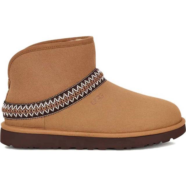 Ugg Australia UGG Womens Classic Mini Crescent Boot - Chestnut - Size UK 5