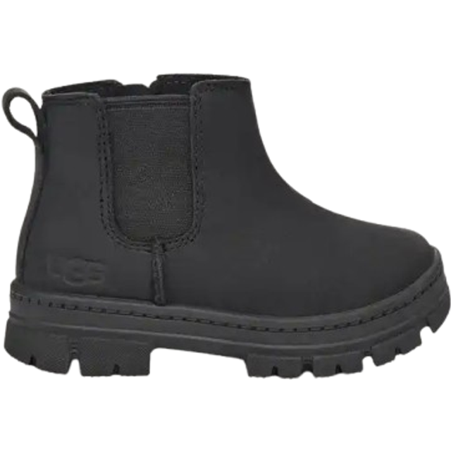 UGG® Ashton Chelsea Boot in Black, Size 3, Leather/Polyester