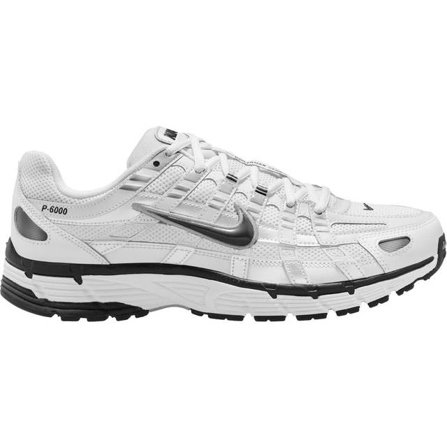NIKE P-6000, Sneaker herr, 45.5 EU, Vit Svart Metallic Silver Svart, 45.5 EU
