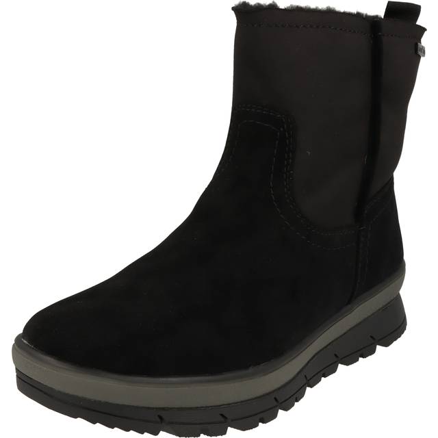 Jana Womens Fleece Lined Boots - Black - Size UK 7.5