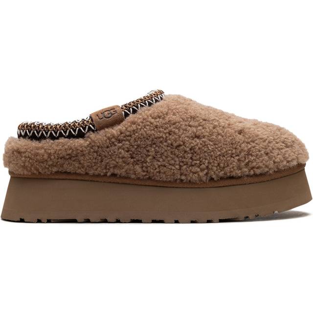 UGG - Tazz Maxi Curly "Chestnut" slippers - women - Polyethylene vinyl acetate (PEVA)/Sheep Skin/Shearling/Recycled Wool/Recycled Polyester/Rayon/T...