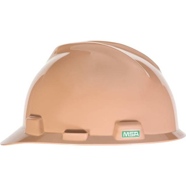 MSA 461180 V-gard cap Style Safety Hard Hat With Staz-on Pinlock Suspension Polyethylene Shell  Superior Impact Protection  Self Adjusting crown Strap