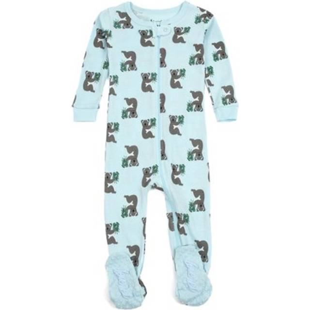 Leveret Kids & Toddler Footed Pajamas Boys Girls 100% Cotton Koala Blue Size 2 Years