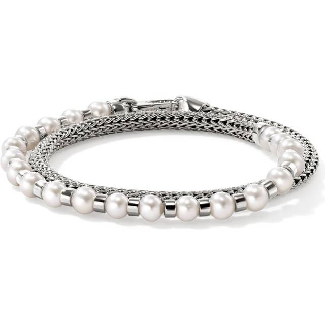 John Hardy - JH Essential Wrap pearl bracelet - women - Sterling Silver/Freshwater Pearl - S