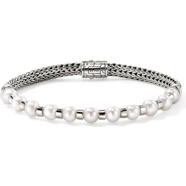 John Hardy - JH Essential pearl bracelet - women - Sterling Silver/Freshwater Pearl - M