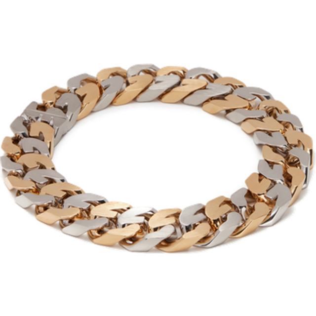 Collier G Chain bicolore - Doré - 1