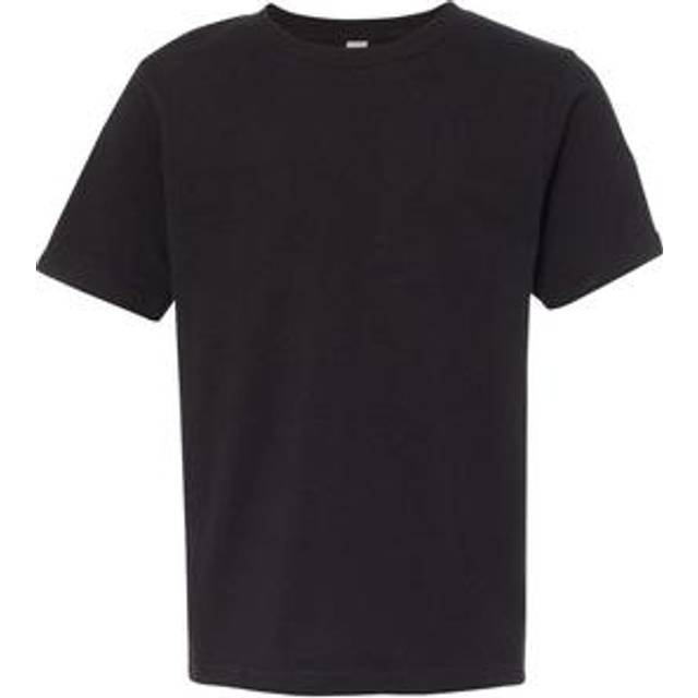 Next Level Youth Cotton Crew - Black  L