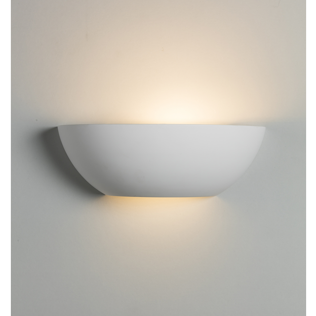 Knightsbridge pwl7 up and down plaster wall light gypsum wall light paintable