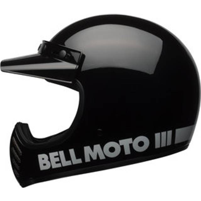 BELL Moto-3 Classic Full Face Helmet Black 2XL 63-64cm (2XL 63-64cm)