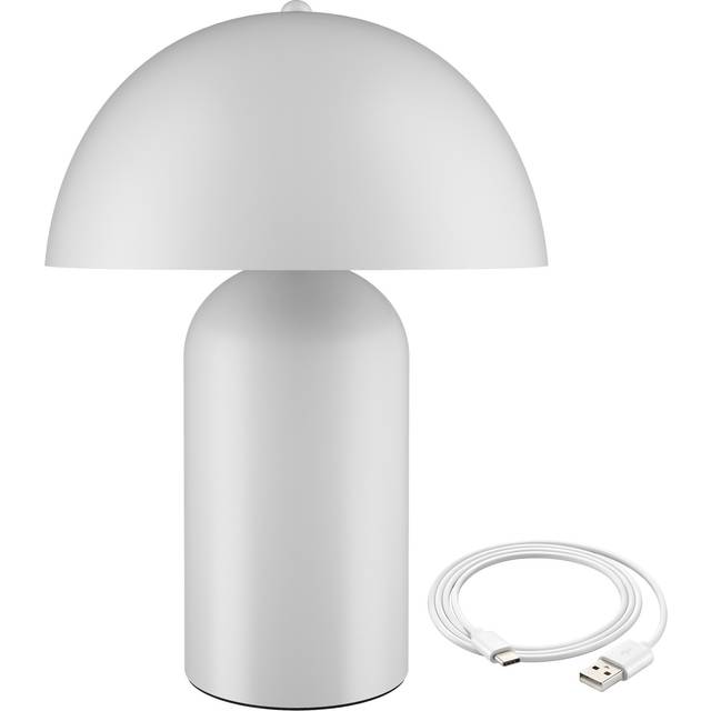 Liten bordslampa Kade, dimbar - vit