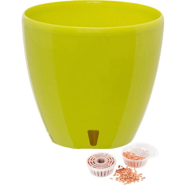 "DECOPOTS - 5.5"""" Self Watering Planter - Indoor Decorative Flower Pot"