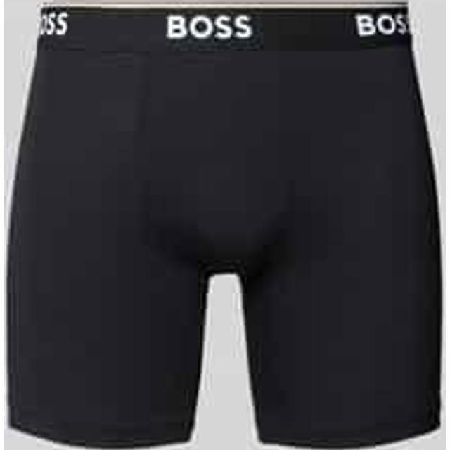 BOSS 3 Pack of Power Long Boxer Briefs - Black, Black, Size L, Men