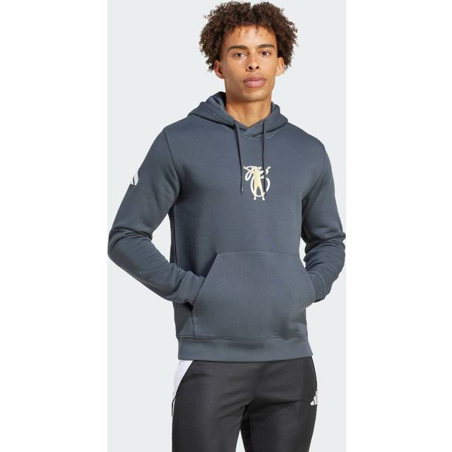 2025 Jude Bellingham Adidas Hooded Top (Grey) Men's Polyester Real Madrid