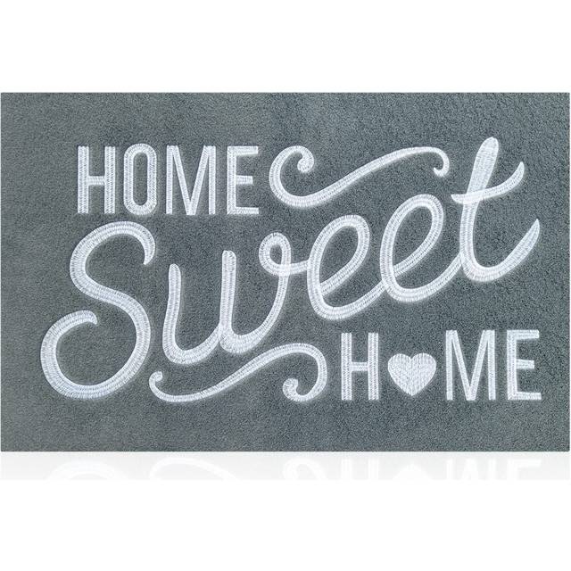 AAZZKANG Gray Doormat Outdoor with Non Slip Rubber Backing Home Sweet
