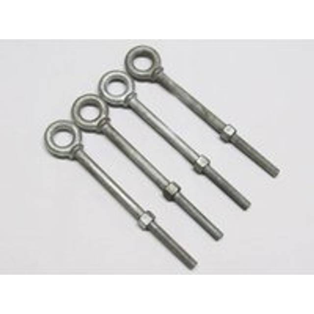 "X4 3/4"" X 6"" Galvanised Longshank Eyebolts with Nut -19MM X 152MM Shoulder Collared"