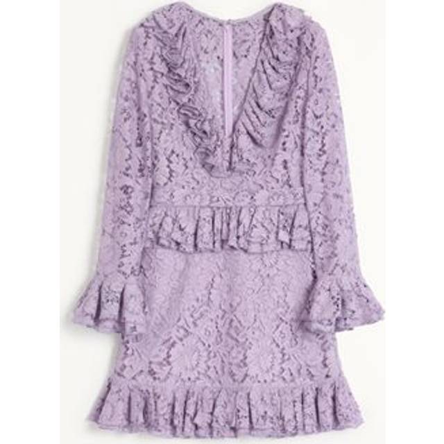 Valentino Short Dress In Heavy Lace Woman n/a 44