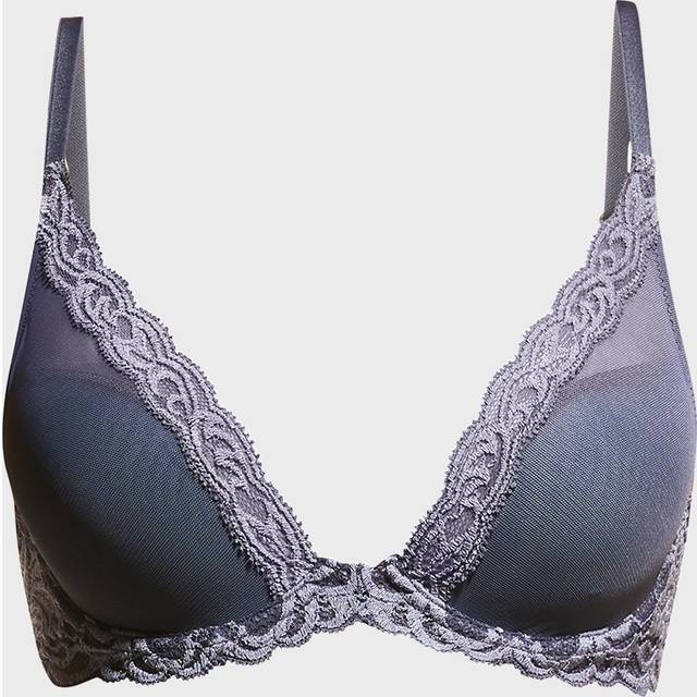 Feathers Contour Plunge Bra - ROSE BEIGE LACE/PINK - 34D EU (34D US)