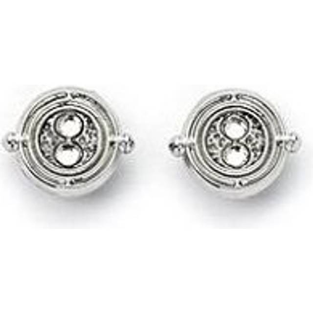 Harry Potter Time Turner Silver Tone Stud Earrings