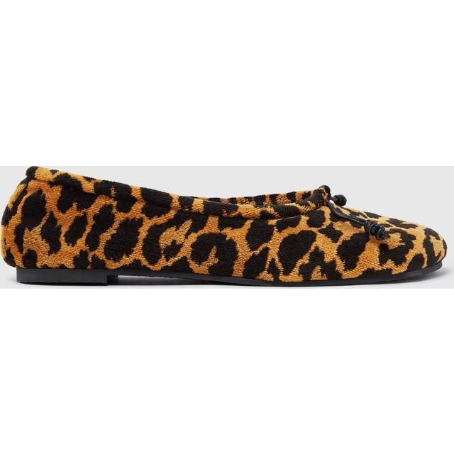 Stella McCartney Black & Tan Ryder Leopard Ballerina Flats - 2008 LEO - IT 41