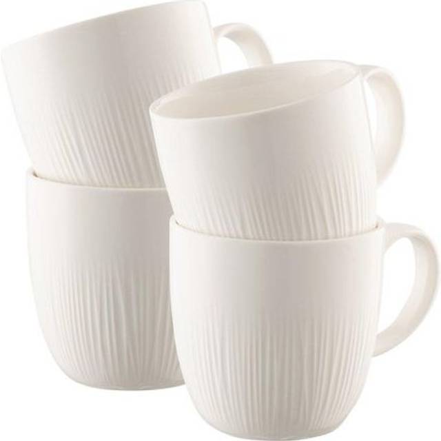 Belleek Living 'erne' Mug Set Of 4 In White - One Size