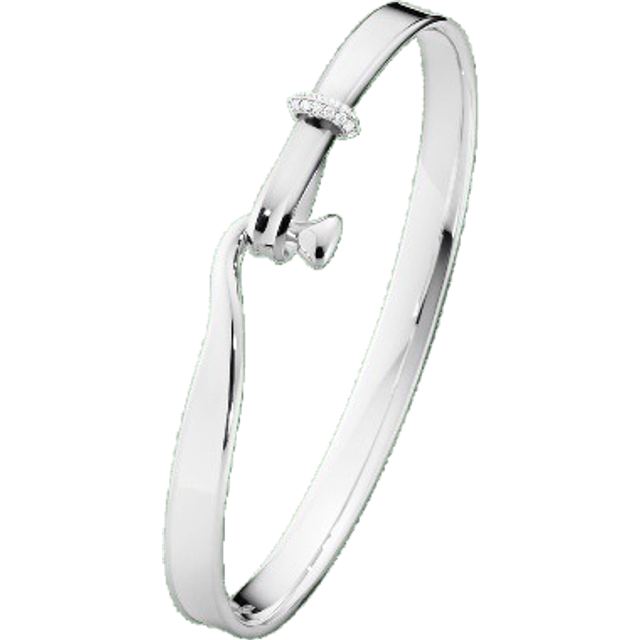 Georg Jensen Torun Bangle - Silver/Diamonds