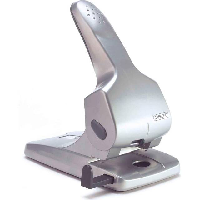 Rapesco 1383 Hole Punch Zero-65 Heavy Duty, 65 Sheet Capacity - White