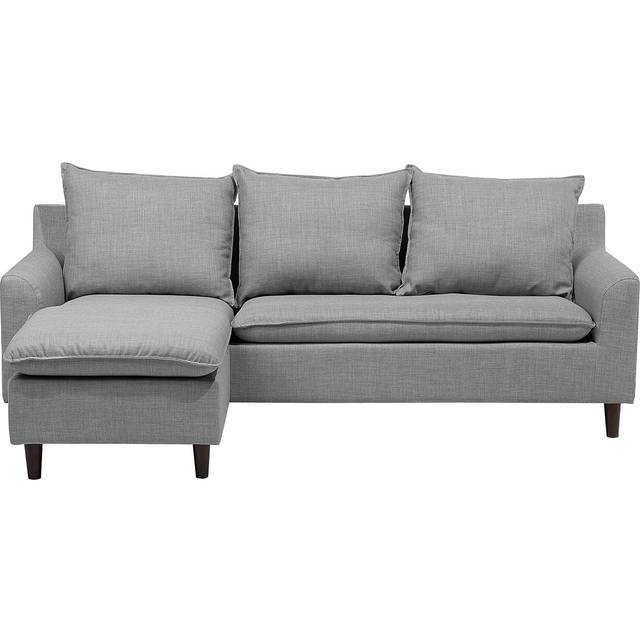 Modern Fabric Corner Right Hand Sectional Sofa Polyester Solid Wood Legs Dark Green Elvenes
