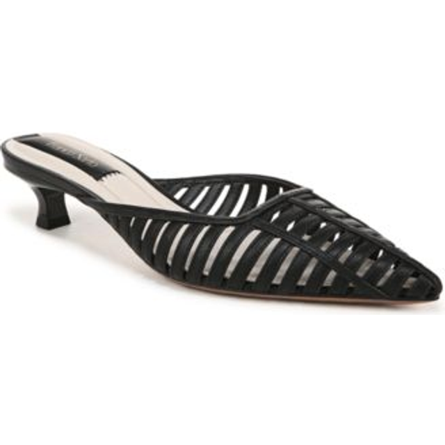 Franco Sarto Franco Marlina Mule (Black Faux Leather) 8.5 M Slip On Fit, Pointed Toe, Slip-On Fit