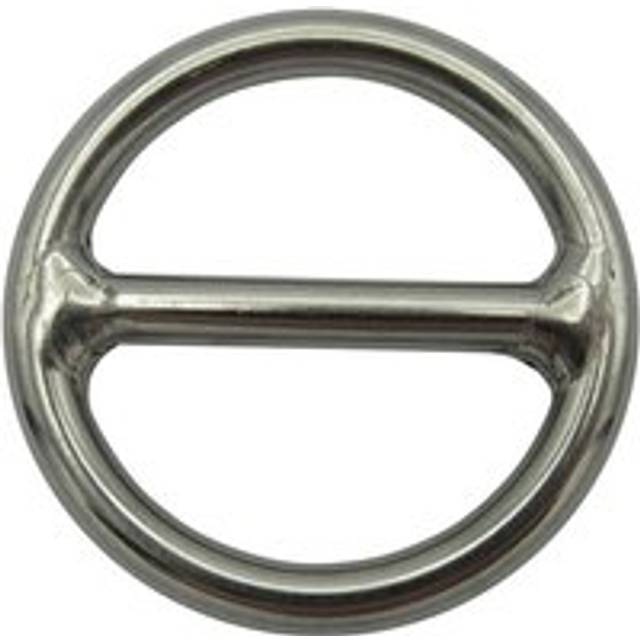 Stainless Steel Round Ring with Centre Bar 10MM x 60MM (O Mooring)