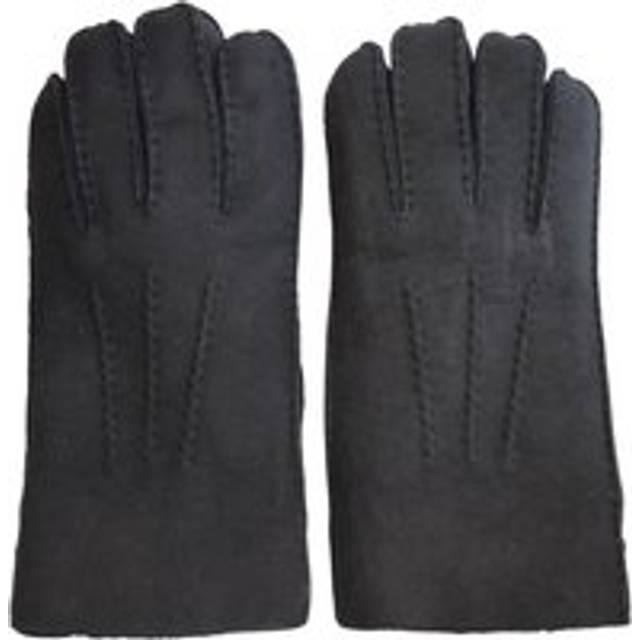 Infinity Leather Mens Black Luxury Sheepskin Suede Gloves - Size X-Large