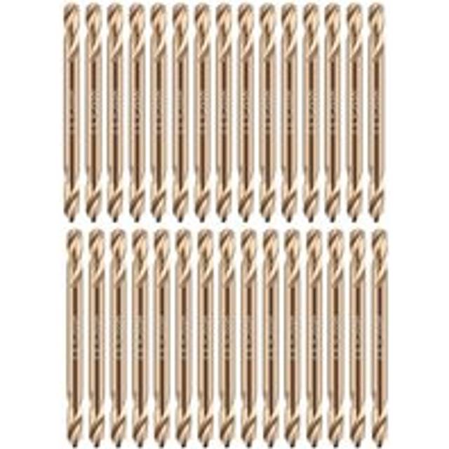 30Pcs 1/8In Cobalt Drill Bits Double End for Hardened Steel Cast Iron Wood Plastic Stainless Bit