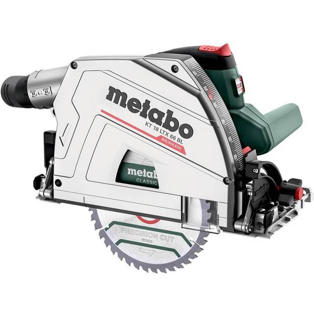 Metabo kt18 ltx 66 bl body 18v plunge saw 165mm blade
