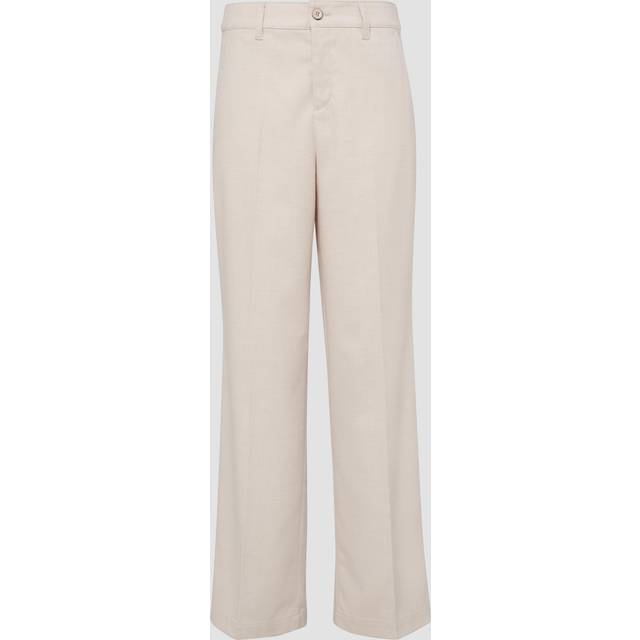 Wide Leg Trousers with Creases