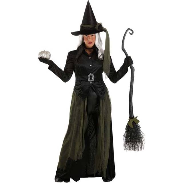 Cool Witch Women&#39;s Costume | Women&#39;s Sorceress Costume - Black&#47;Green (L)