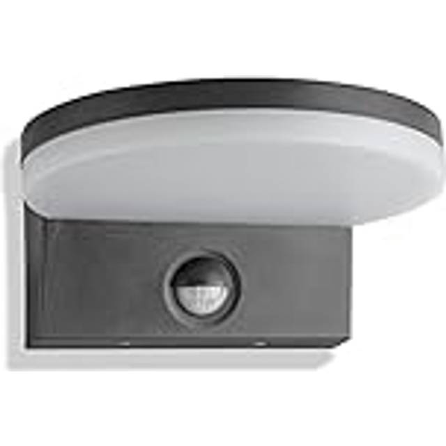 Outdoor Lights Mains Powered - Security Lights Outdoor Motion Sensor - PIR Sensor - LED Outside Wall Light - Cool White 15W 1300lm IP65 - Anthracite