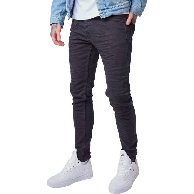 Slim fit crinkle jeans Project X Paris - Noir - 38