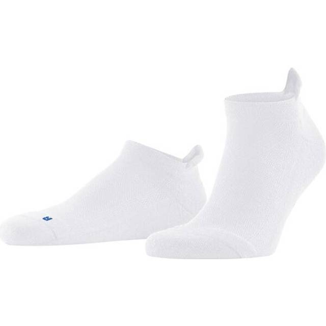 Mens and Women's 1 Pair Falke Cool Kick Trainer Socks White 8-8.5 Unisex