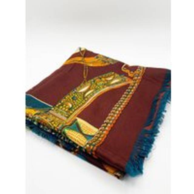 SVNX Unisex Brown Multi Print Scarf - One Size