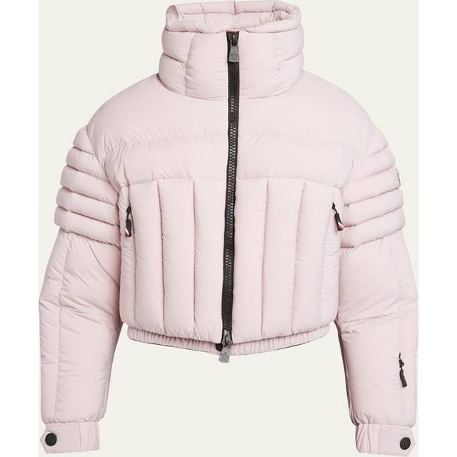 Flims Cropped Puffer Bomber Jacket - PASTEL PINK - 2 (Medium)