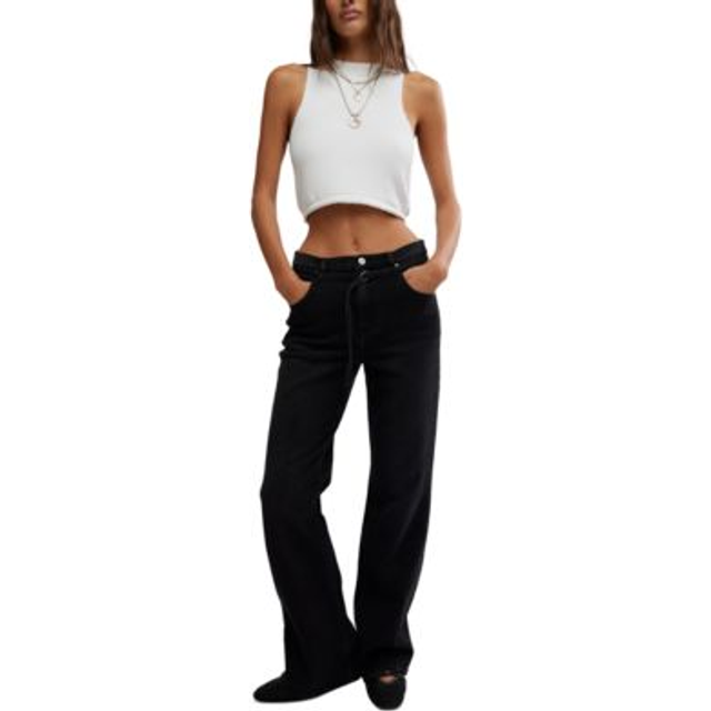 Free People We The Free Sabine Slim A-line Jeans - 29, SMOKESHO