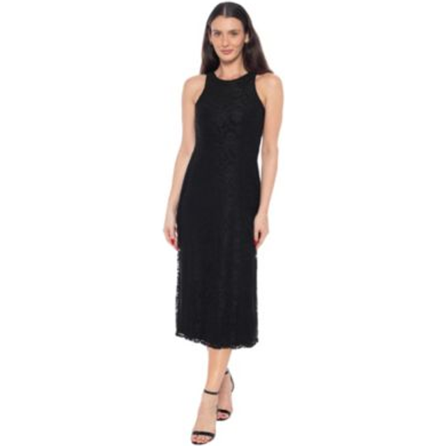Bebe Lace Spaghetti Strap Maxi Dress
